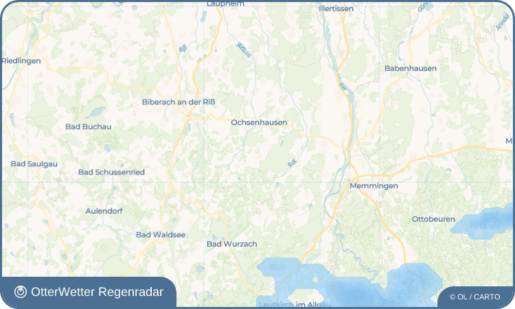 OtterWetter Regenradar-Widget Steinhausen an der Rottum