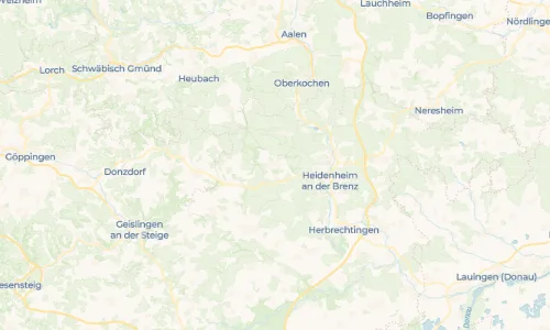 Regenradar Vorschaubild - Aktuelle Niederschläge in Steinheim am Albuch und Umgebung