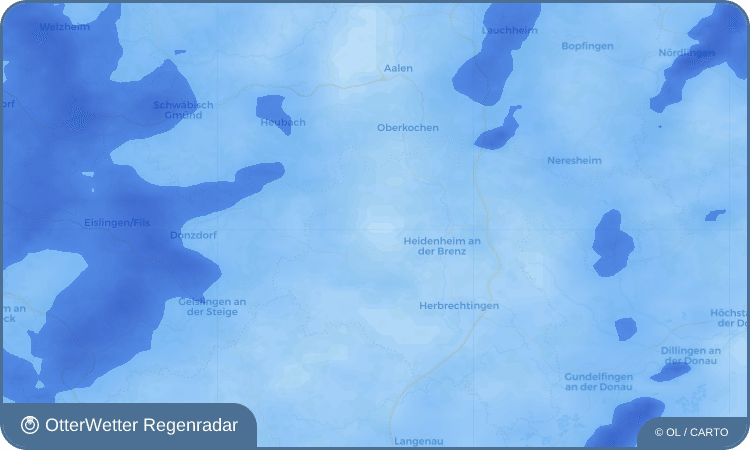 OtterWetter Regenradar-Widget Steinheim am Albuch