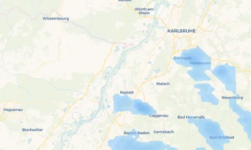 Regenradar Vorschaubild - Aktuelle Niederschläge in Steinmauern und Umgebung