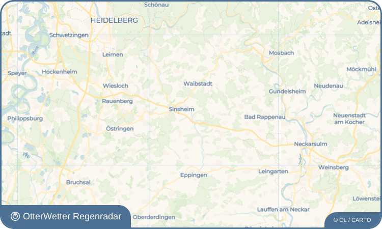 OtterWetter Regenradar-Widget Steinsfurt
