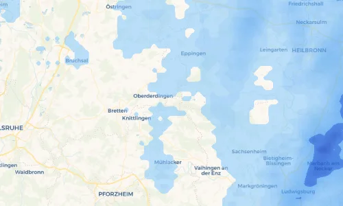 Regenradar Vorschaubild - Aktuelle Niederschläge in Sternenfels und Umgebung