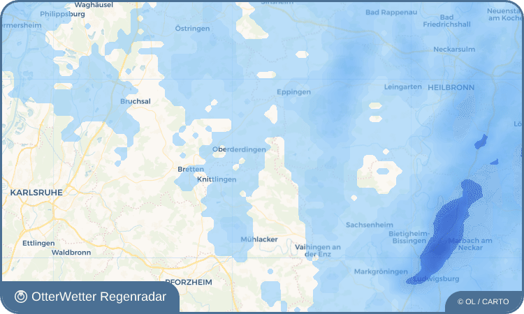 OtterWetter Regenradar-Widget Sternenfels