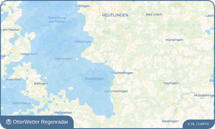 OtterWetter Regenradar-Widget Stetten unter Holstein