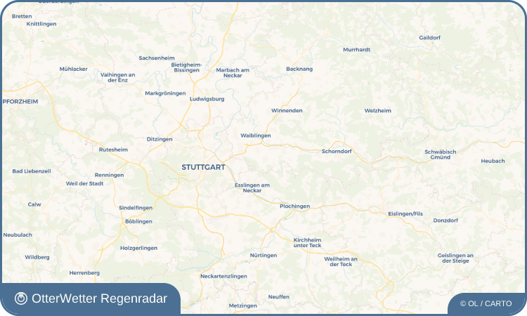 OtterWetter Regenradar-Widget Stetten