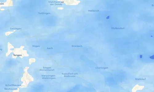 Regenradar Vorschaubild - Aktuelle Niederschläge in Stockach und Umgebung