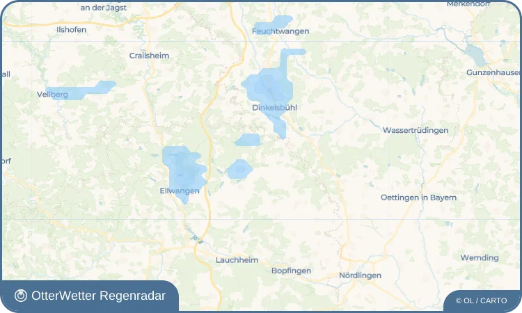 Widget-Vorschau für Stödtlen Wetter-Widget-Vorschau mit Vorhersagedaten für Stödtlen