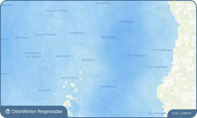 OtterWetter Regenradar-Widget Streichen