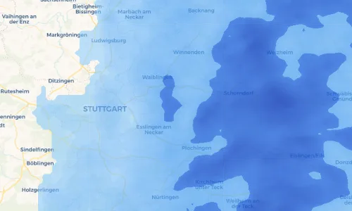 Regenradar Vorschaubild - Aktuelle Niederschläge in Strümpfelbach und Umgebung