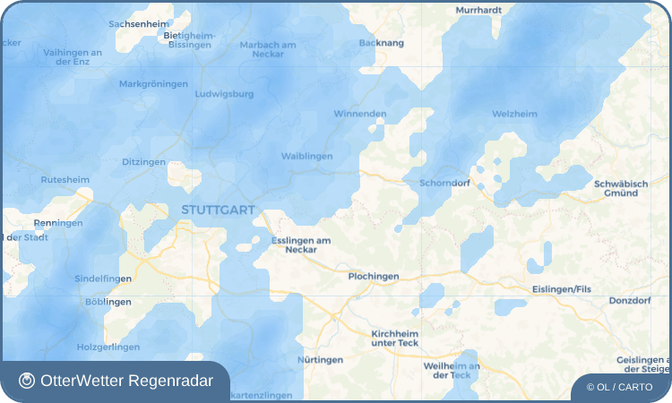 OtterWetter Regenradar-Widget Strümpfelbach