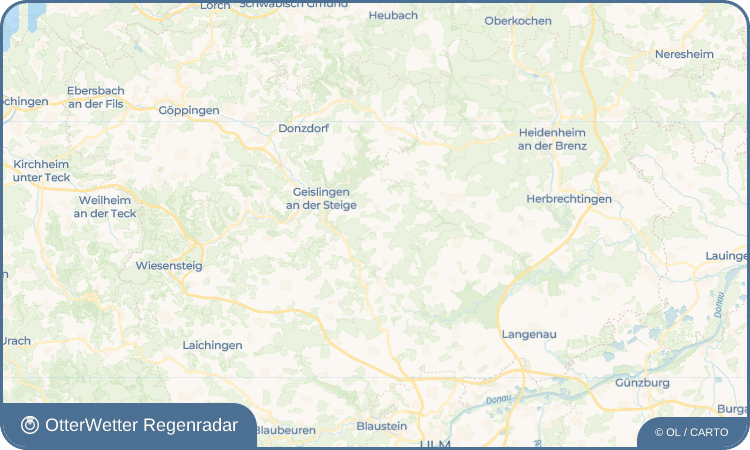OtterWetter Regenradar-Widget Stubersheim