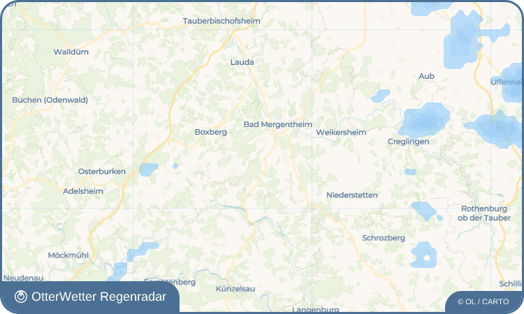OtterWetter Regenradar-Widget Stuppach