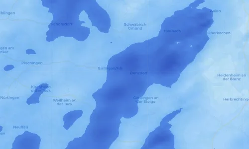 Regenradar Vorschaubild - Aktuelle Niederschläge in Süßen und Umgebung