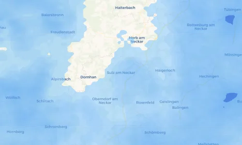 Regenradar Vorschaubild - Aktuelle Niederschläge in Sulz am Neckar und Umgebung