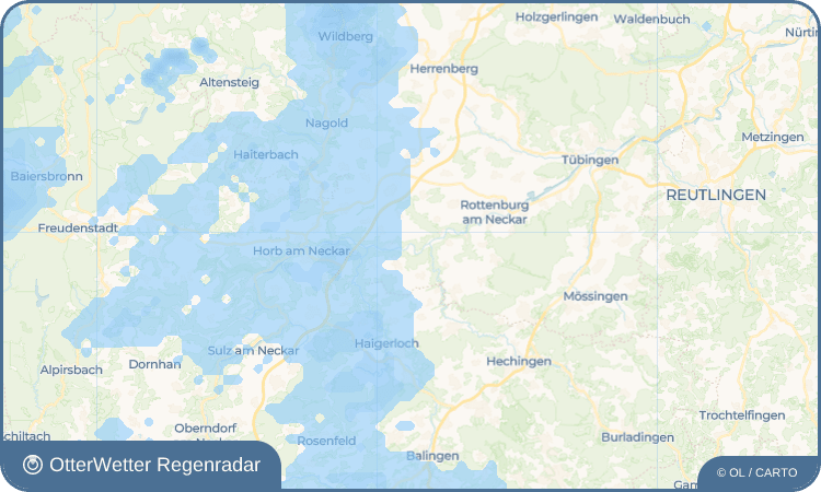 OtterWetter Regenradar-Widget Sulzau