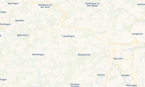 Regenradar Vorschaubild - Aktuelle Niederschläge in Suppingen und Umgebung
