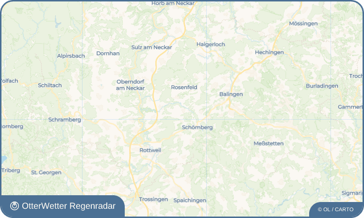 OtterWetter Regenradar-Widget Täbingen