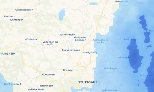 Regenradar Vorschaubild - Aktuelle Niederschläge in Tamm und Umgebung
