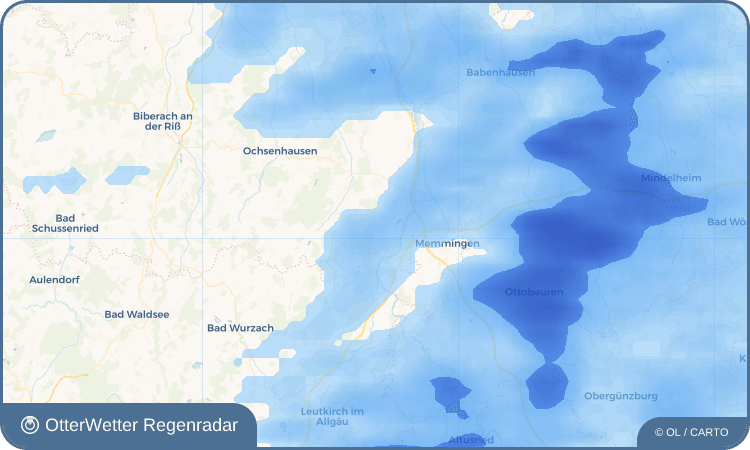OtterWetter Regenradar-Widget Tannheim