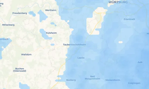 Regenradar Vorschaubild - Aktuelle Niederschläge in Tauberbischofsheim und Umgebung