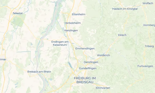 Regenradar Vorschaubild - Aktuelle Niederschläge in Teningen und Umgebung