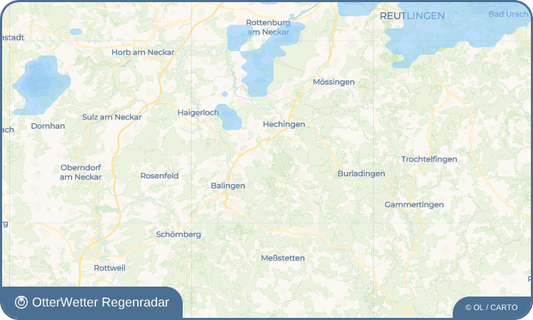 OtterWetter Regenradar-Widget Thanheim