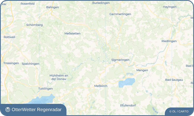 OtterWetter Regenradar-Widget Thiergarten