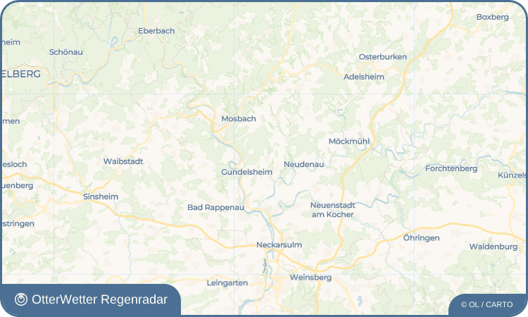 OtterWetter Regenradar-Widget Tiefenbach