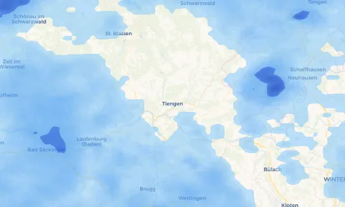 Regenradar Vorschaubild - Aktuelle Niederschläge in Tiengen und Umgebung