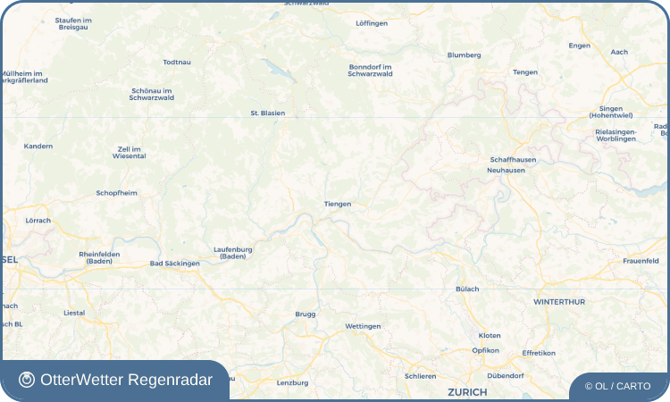 Widget-Vorschau für Tiengen Wetter-Widget-Vorschau mit Vorhersagedaten für Tiengen