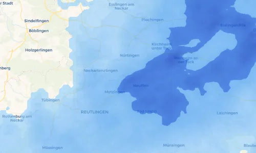 Regenradar Vorschaubild - Aktuelle Niederschläge in Tischardt und Umgebung