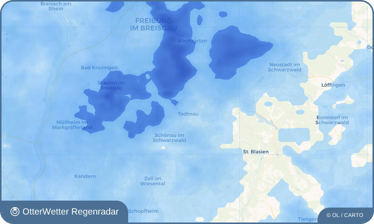 Widget-Vorschau für Todtnau Wetter-Widget-Vorschau mit Vorhersagedaten für Todtnau