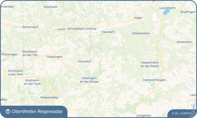 OtterWetter Regenradar-Widget Treffelhausen