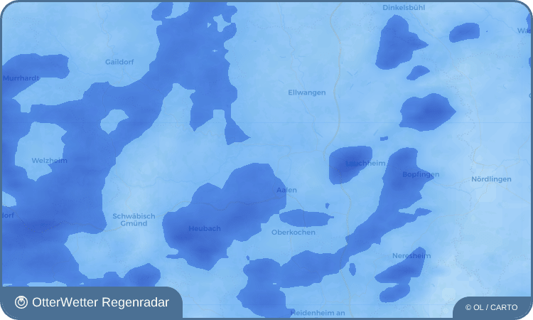 OtterWetter Regenradar-Widget Treppach