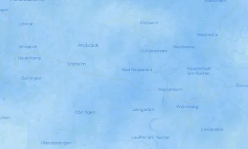 Regenradar Treschklingen: aktuelle Niederschläge in Treschklingen und Umgebung, Stand 19. Oktober 2026 um 19:35 Uhr
