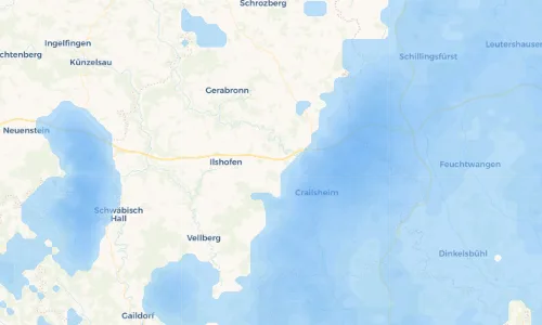 Regenradar Vorschaubild - Aktuelle Niederschläge in Triensbach und Umgebung