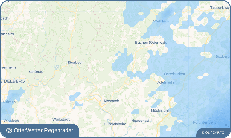 OtterWetter Regenradar-Widget Trienz