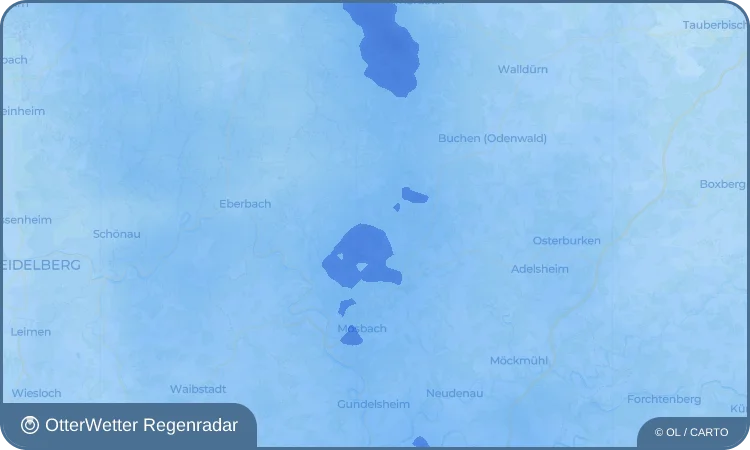 Wetter-Widget-Vorschau mit Vorhersagedaten für Trienz