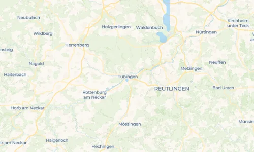 Regenradar Vorschaubild - Aktuelle Niederschläge in Tübingen und Umgebung