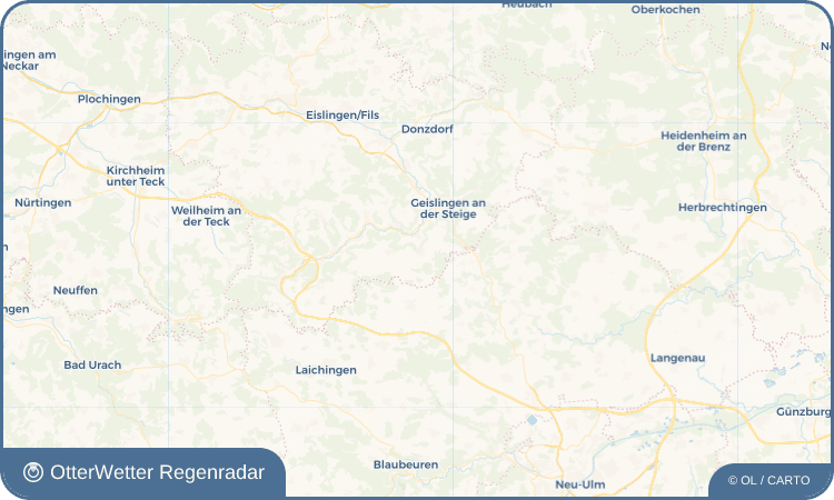 OtterWetter Regenradar-Widget Türkheim