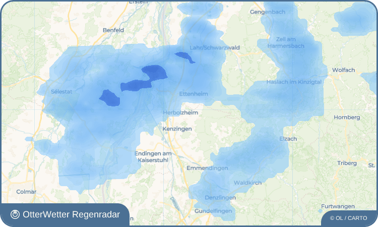 OtterWetter Regenradar-Widget Tutschfelden