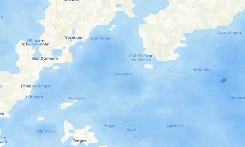 Regenradar Vorschaubild - Aktuelle Niederschläge in Tuttlingen und Umgebung