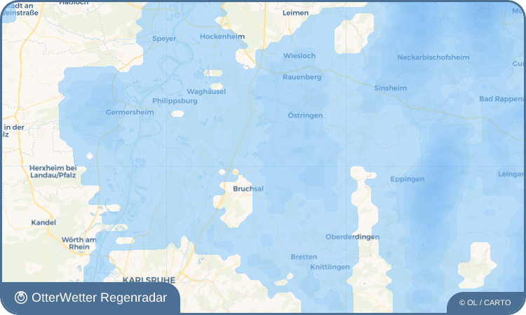 OtterWetter Regenradar-Widget Ubstadt