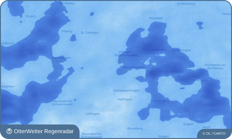 Widget-Vorschau für Überauchen Wetter-Widget-Vorschau mit Vorhersagedaten für Überauchen