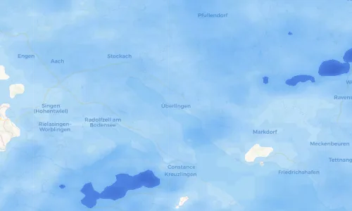 Regenradar Vorschaubild - Aktuelle Niederschläge in Überlingen und Umgebung