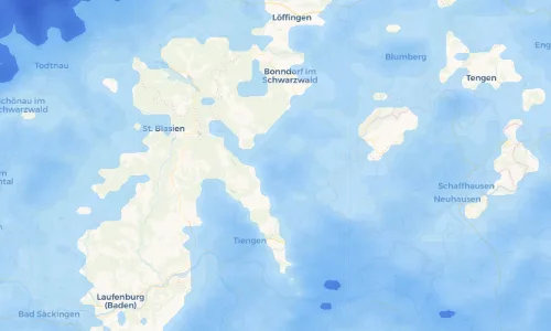 Regenradar Vorschaubild - Aktuelle Niederschläge in Ühlingen und Umgebung