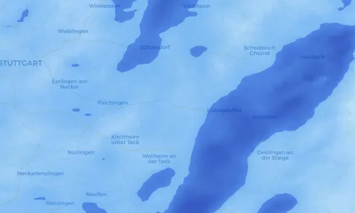 Regenradar Vorschaubild - Aktuelle Niederschläge in Uhingen und Umgebung