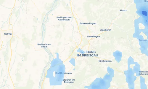 Regenradar Vorschaubild - Aktuelle Niederschläge in Umkirch und Umgebung