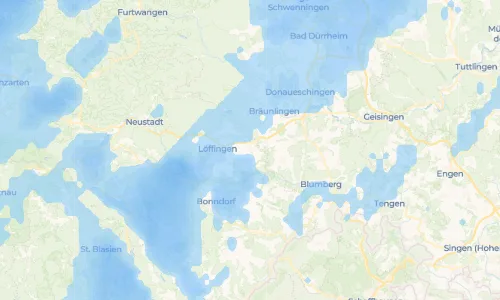 Regenradar Vorschaubild - Aktuelle Niederschläge in Unadingen und Umgebung