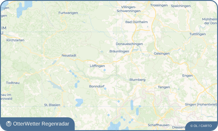 OtterWetter Regenradar-Widget Unadingen